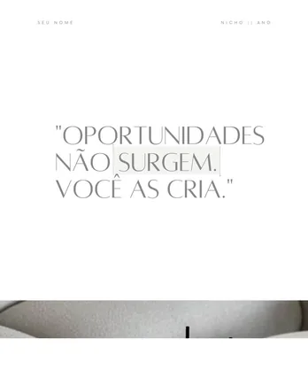 Post do feed Clean Girl, modelo 6