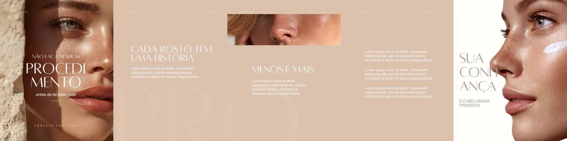 Carrossel do feed Elegance, modelo 3