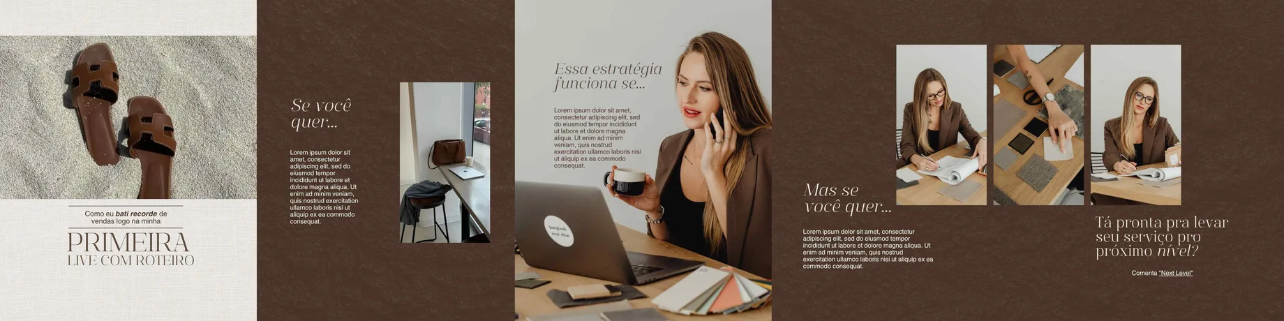 Carrossel do feed Mocha Mousse, modelo 2