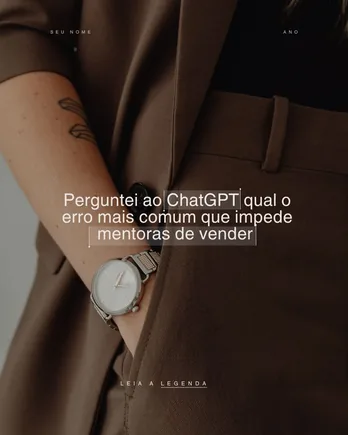 Post do feed Mocha Mousse, modelo 5