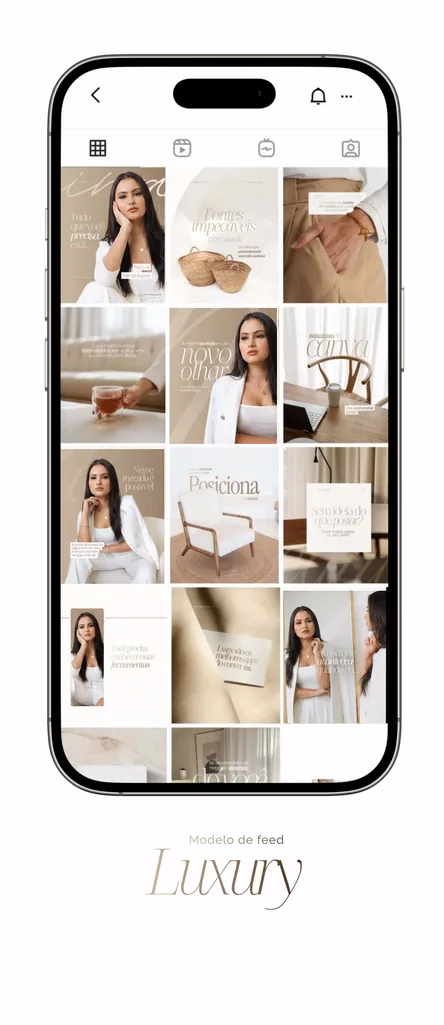 Modelo de feed pronto, identidade visual 1
