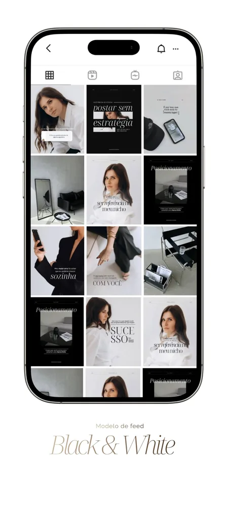 Modelo de feed pronto, identidade visual 4