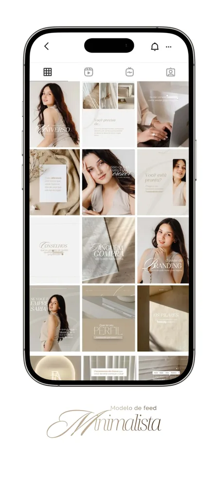 Modelo de feed pronto, identidade visual 5