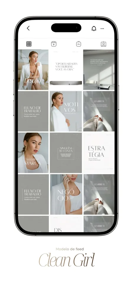 Modelo de feed pronto, identidade visual 6