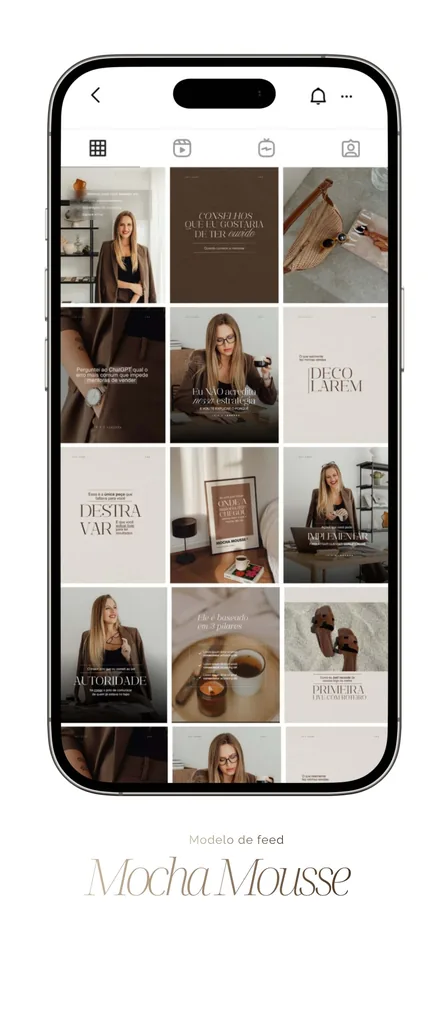 Modelo de feed pronto, identidade visual 7